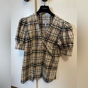 Plaid blouse